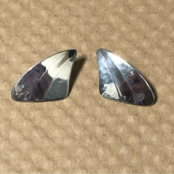 PEARCE Sterling Vintage Silver Earrings 80s - Picture 2 of 6